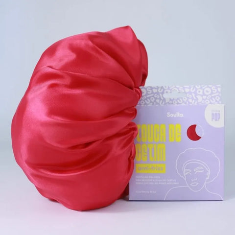 Satin Bonnet - Red-Accessory-ellënoire body, bath fragrance & curly hair