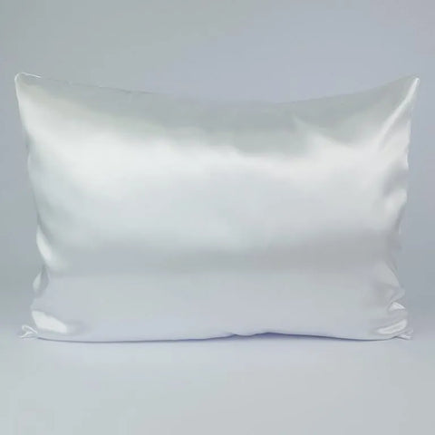 Double Layer Satin Pillowcase - White-Accessory-ellënoire body, bath fragrance & curly hair