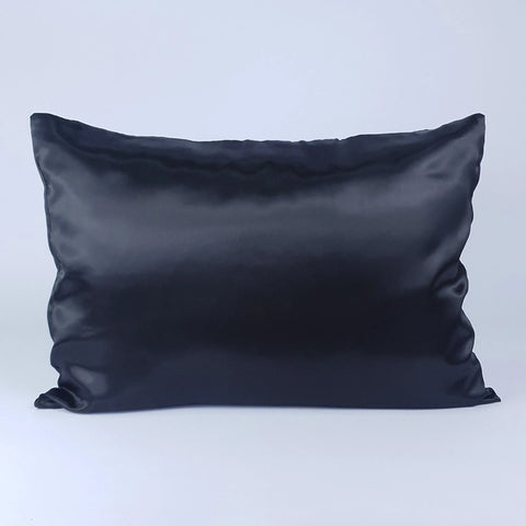 Satin Pillowcase - Black-Accessory-ellënoire body, bath fragrance & curly hair