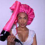 Satin Diffuser Cap - Pink-ellënoire body, bath fragrance & curly hair