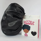 Satin Bonnet - Black-Accessory-ellënoire body, bath fragrance & curly hair