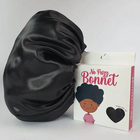 Satin Bonnet - Black-ellënoire body, bath fragrance & curly hair