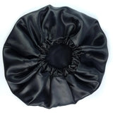 Satin Bonnet - Black-Accessory-ellënoire body, bath fragrance & curly hair