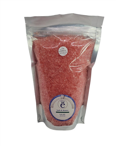Bath Salt - Pink Grapefruit-Bath Additives-ellënoire body, bath fragrance & curly hair