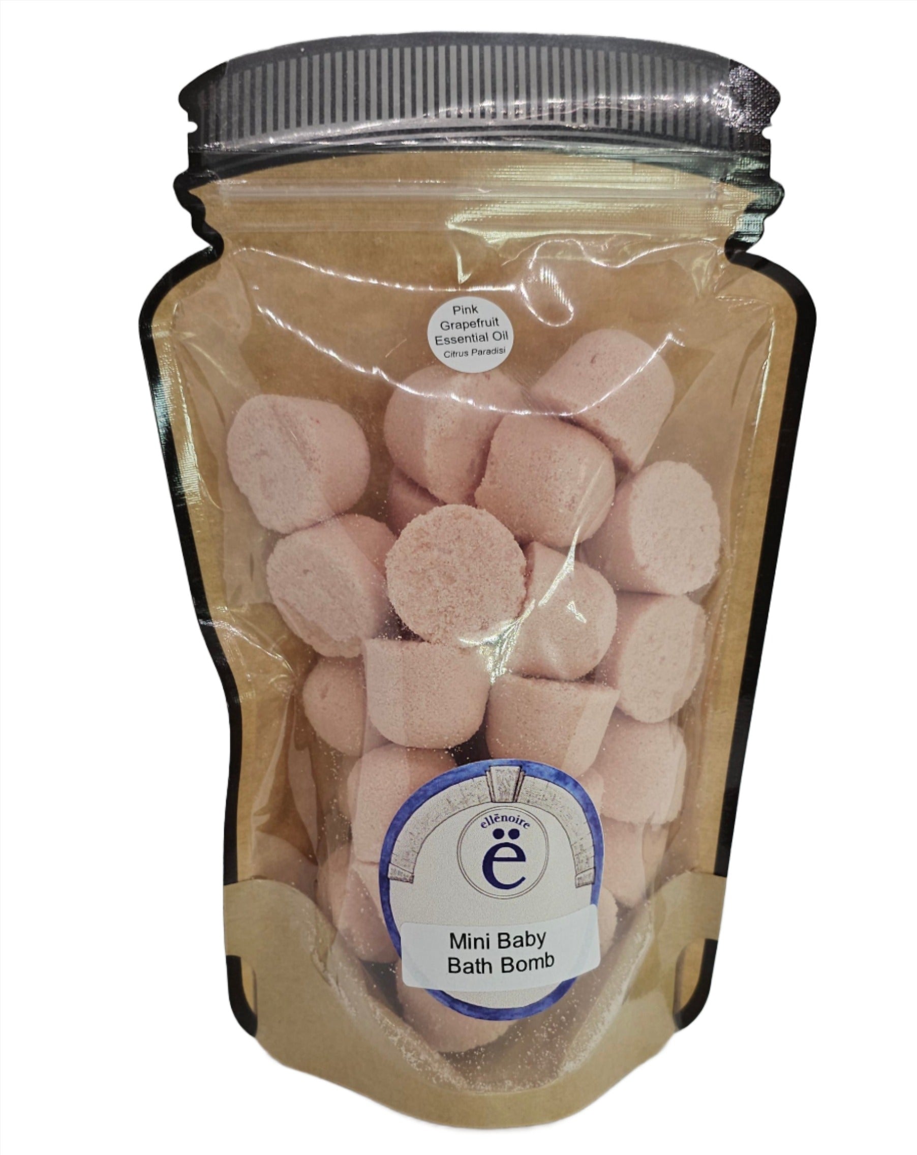 ellënoire Mini Baby Bombs - Pink Grapefruit-Bath Bombs-ellënoire body, bath fragrance & curly hair