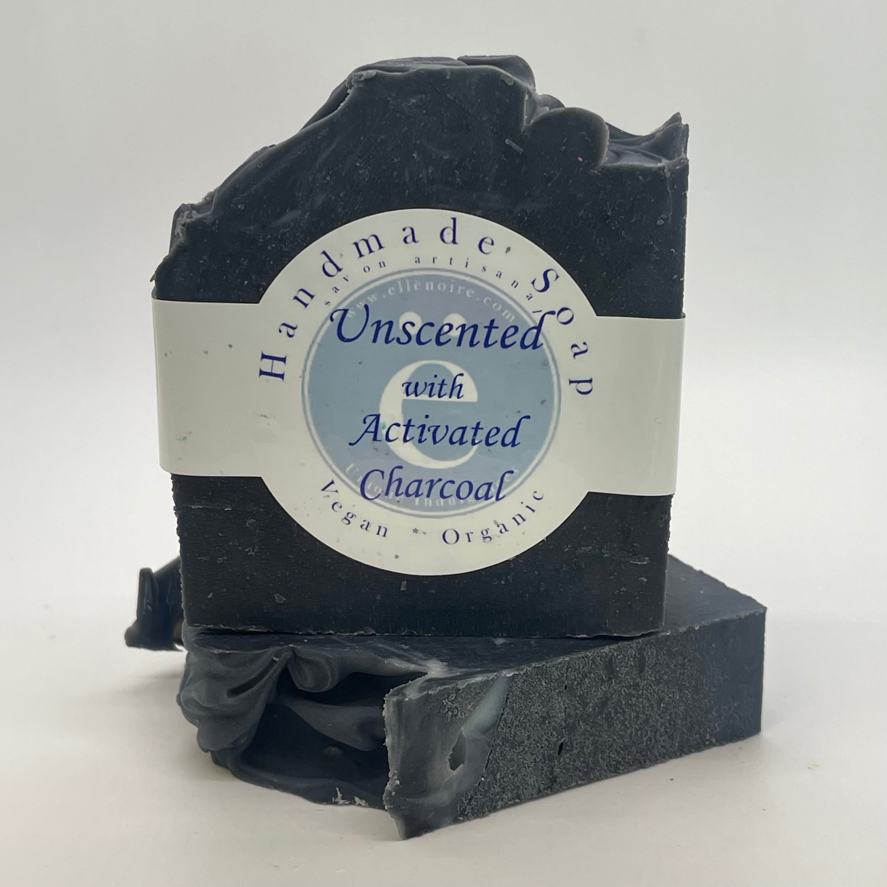 ellënoire Handmade Soap - Unscented with Activated Charcoal-Bar Soap-ellënoire body, bath fragrance & curly hair