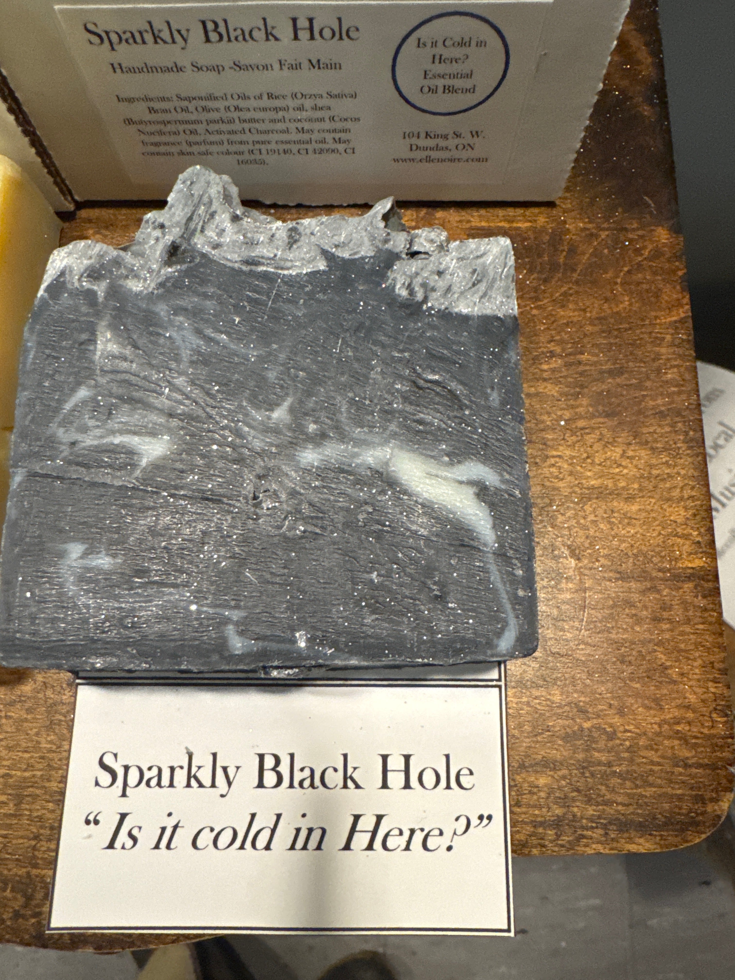 Handmade Soap - Sparkly Black Hole-Soap-ellënoire body, bath fragrance & curly hair