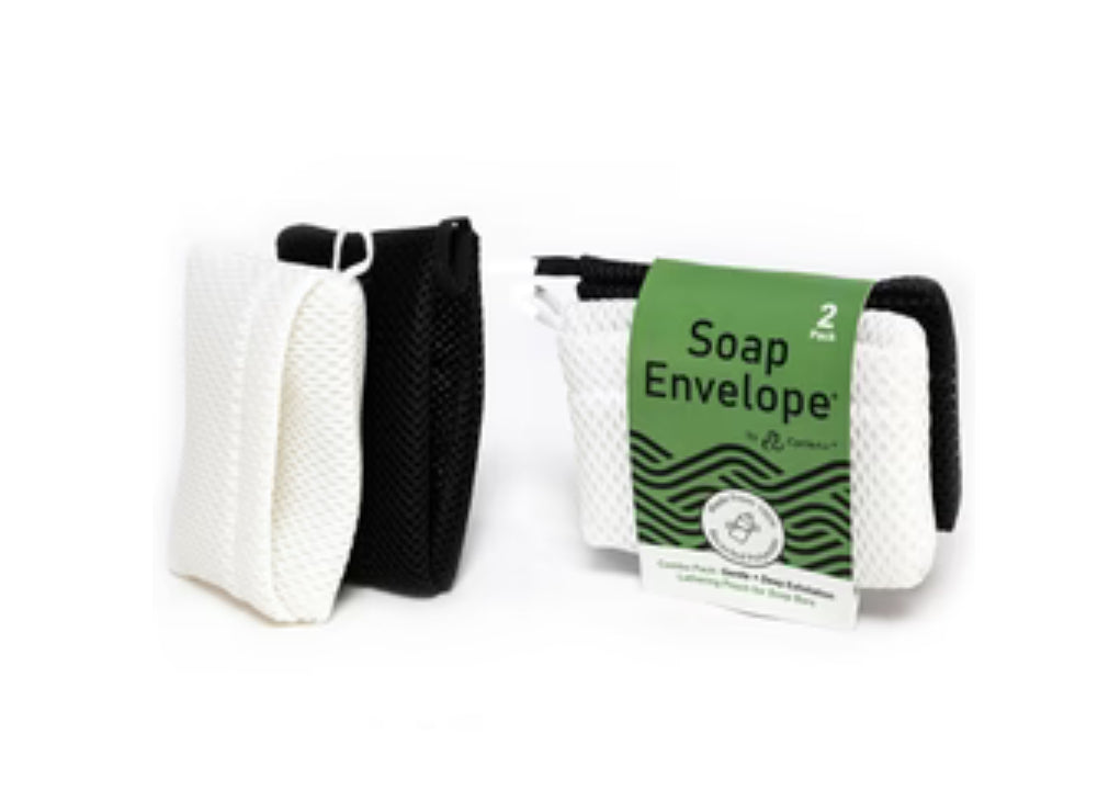 Twin pack - Soap Envelope for Exfoliation & Ultra Lather!-Accessory-ellënoire body, bath fragrance & curly hair