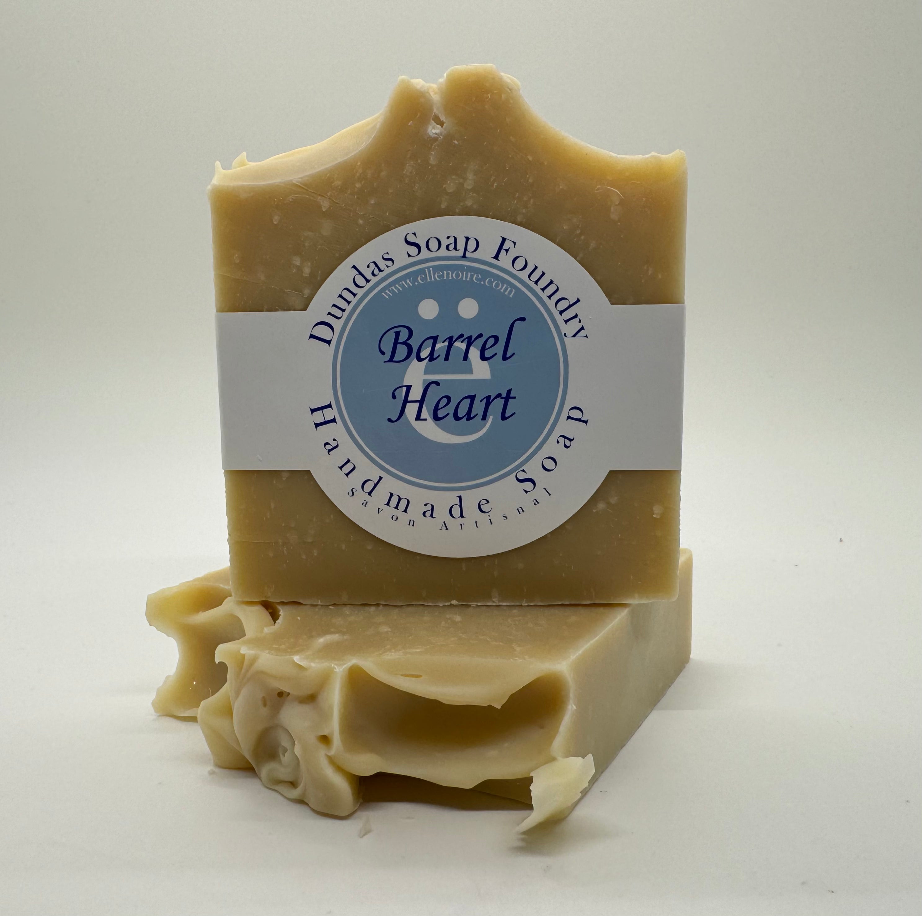 Handmade Soap - Barrel Heart-Bar Soap-ellënoire body, bath fragrance & curly hair