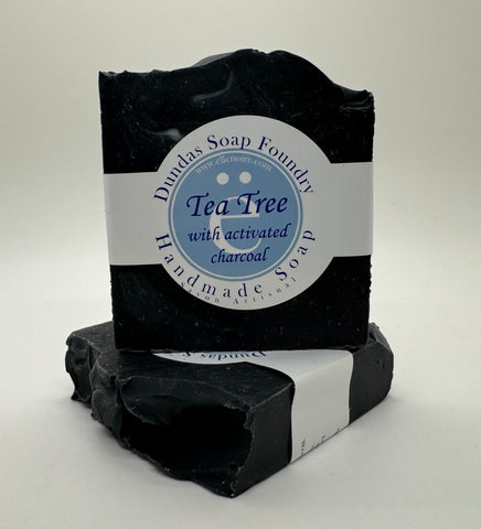 ellenoire Handmade Soap with Tea Tree Oil and Activated Charcoal-Soap-ellënoire body, bath fragrance & curly hair
