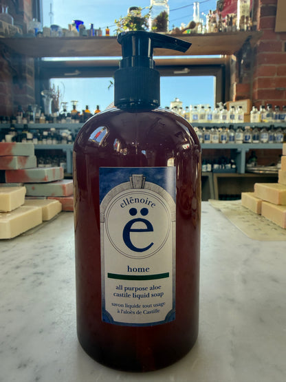 All Purpose Aloe Castile Liquid Soap-Natural House Cleaning-ellënoire body, bath fragrance & curly hair