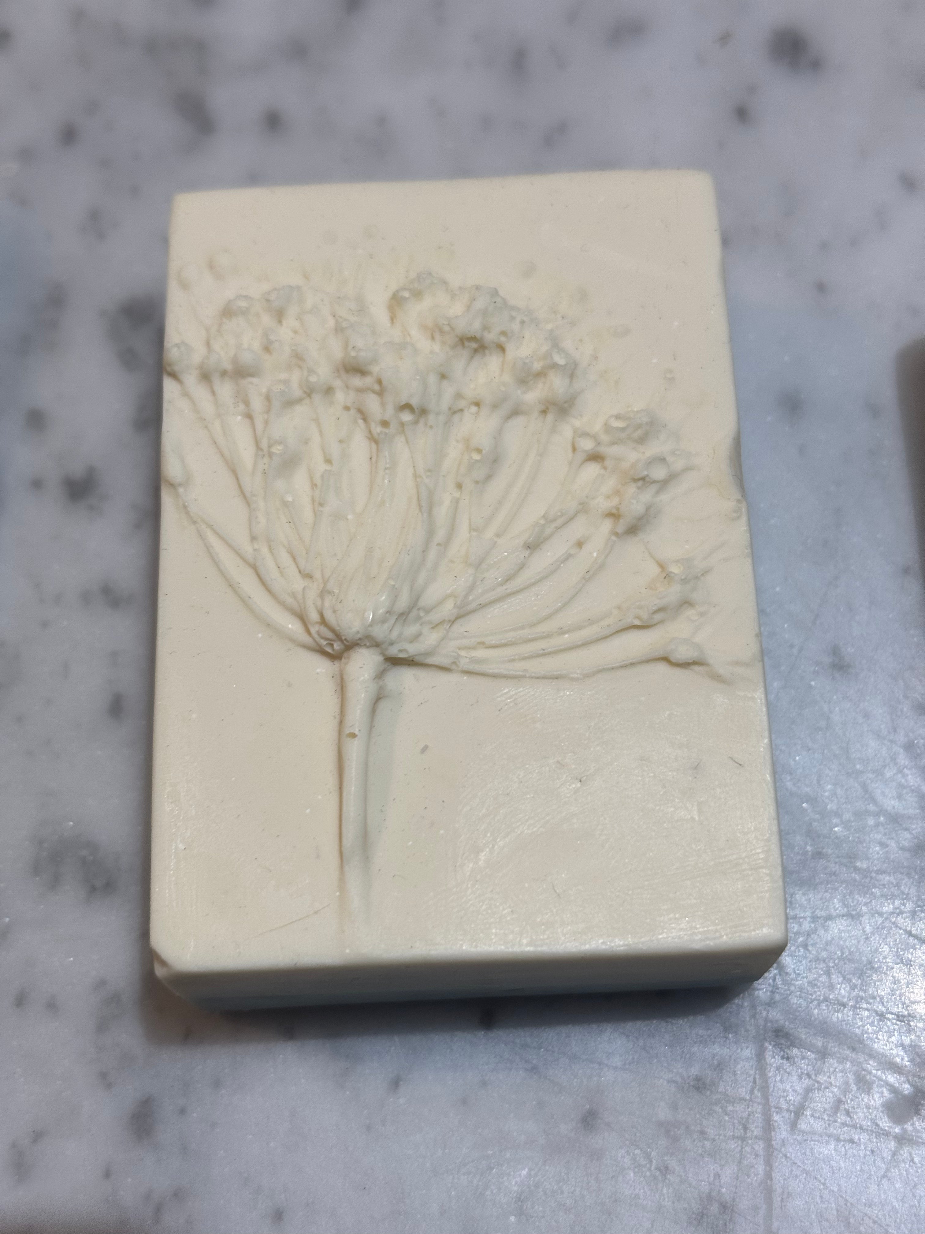 Handmade Soap - Russian Mold- Queen Anne's Lace 2 - LIMITED EDITION Lime-Bar Soap-ellënoire body, bath fragrance & curly hair