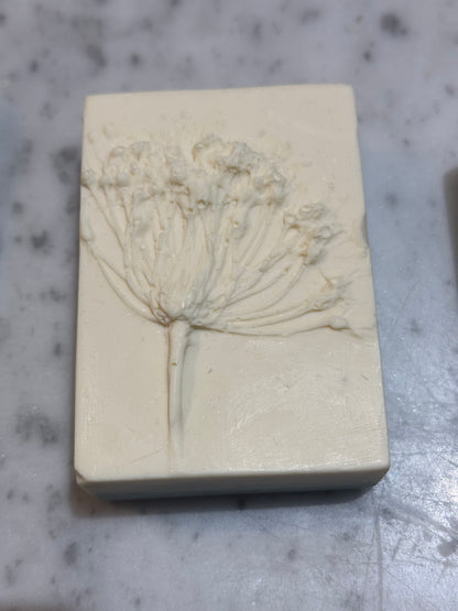 Handmade Soap - Russian Mold- Queen Anne's Lace 2 - LIMITED EDITION Lime-Bar Soap-ellënoire body, bath fragrance & curly hair