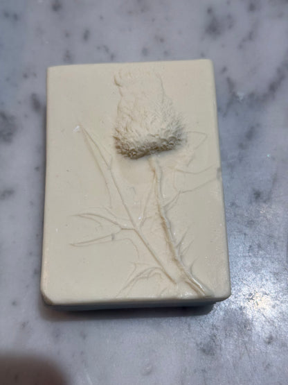 Handmade Soap - Russian Mold- Thistle - LIMITED EDITION Lime-Bar Soap-ellënoire body, bath fragrance & curly hair