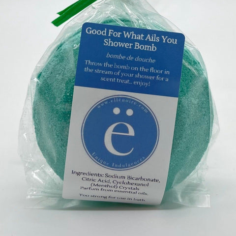 ellenoire Good for What Ails You! Shower Bomb - Uglee-Aromatherapy-ellënoire body, bath fragrance & curly hair