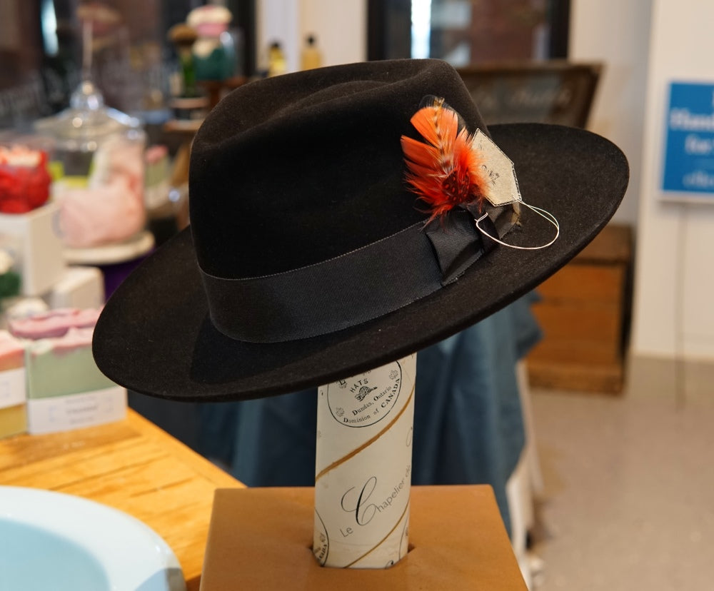 Handmade Wide Brimmed Fedora-Hats-ellënoire body, bath fragrance & curly hair
