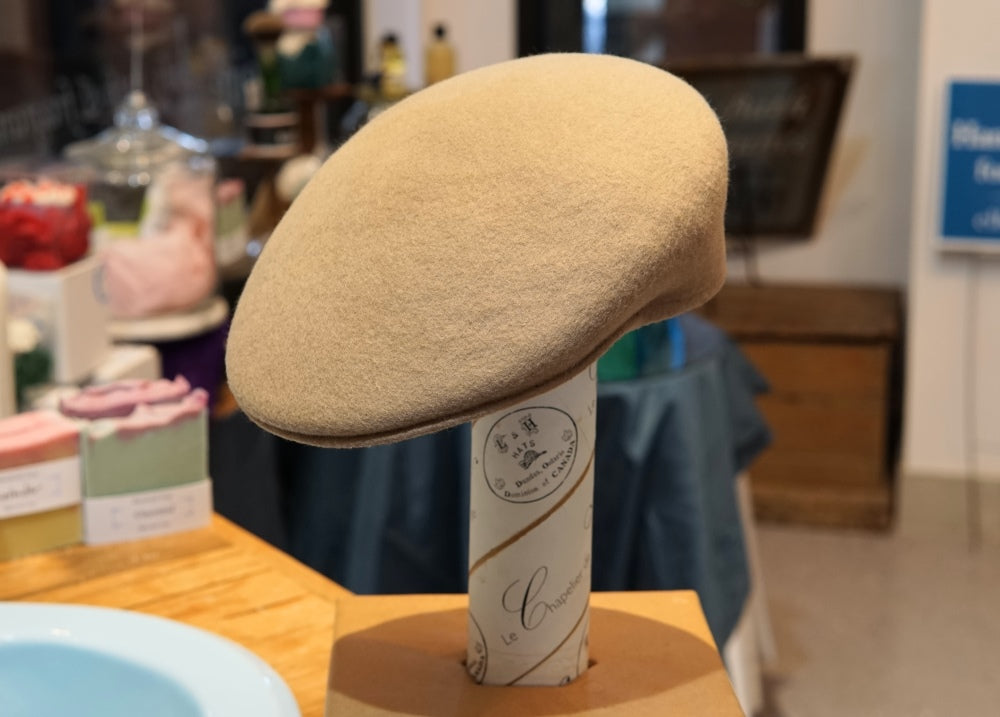 Vintage Handmade Ascot Cap-Hats-ellënoire body, bath fragrance & curly hair