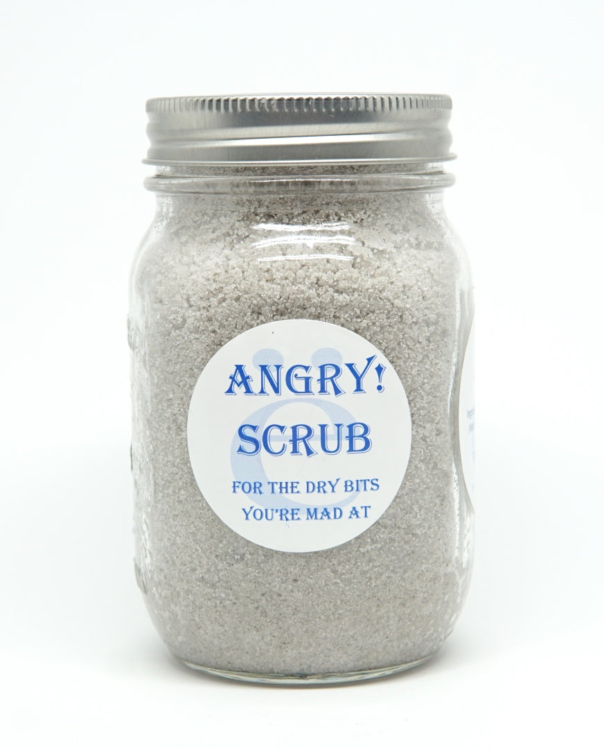 ANGRY! Scrub-Face Products-ellënoire body, bath fragrance & curly hair