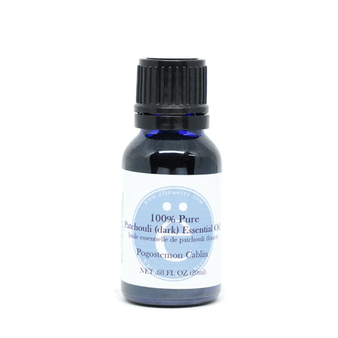 ellenoire Patchouli (Dark) 100% Pure Essential Oil, 20 ml in a glass bottle with dropper top-ellenoire fragrance-ellënoire body, bath fragrance & curly hair