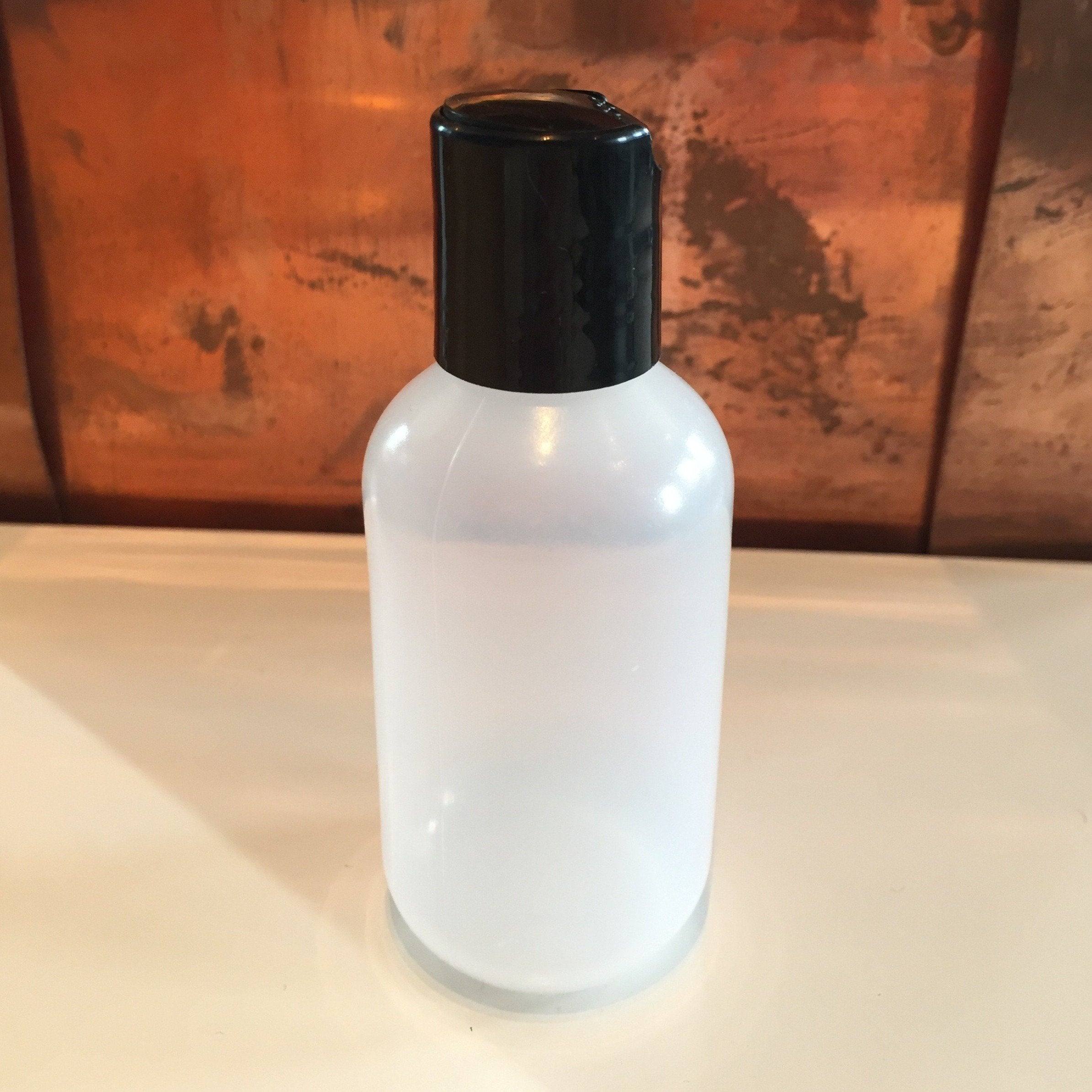 Natural Bottle with Black Disc Cap (2oz)-ellënoire body, bath fragrance & curly hair