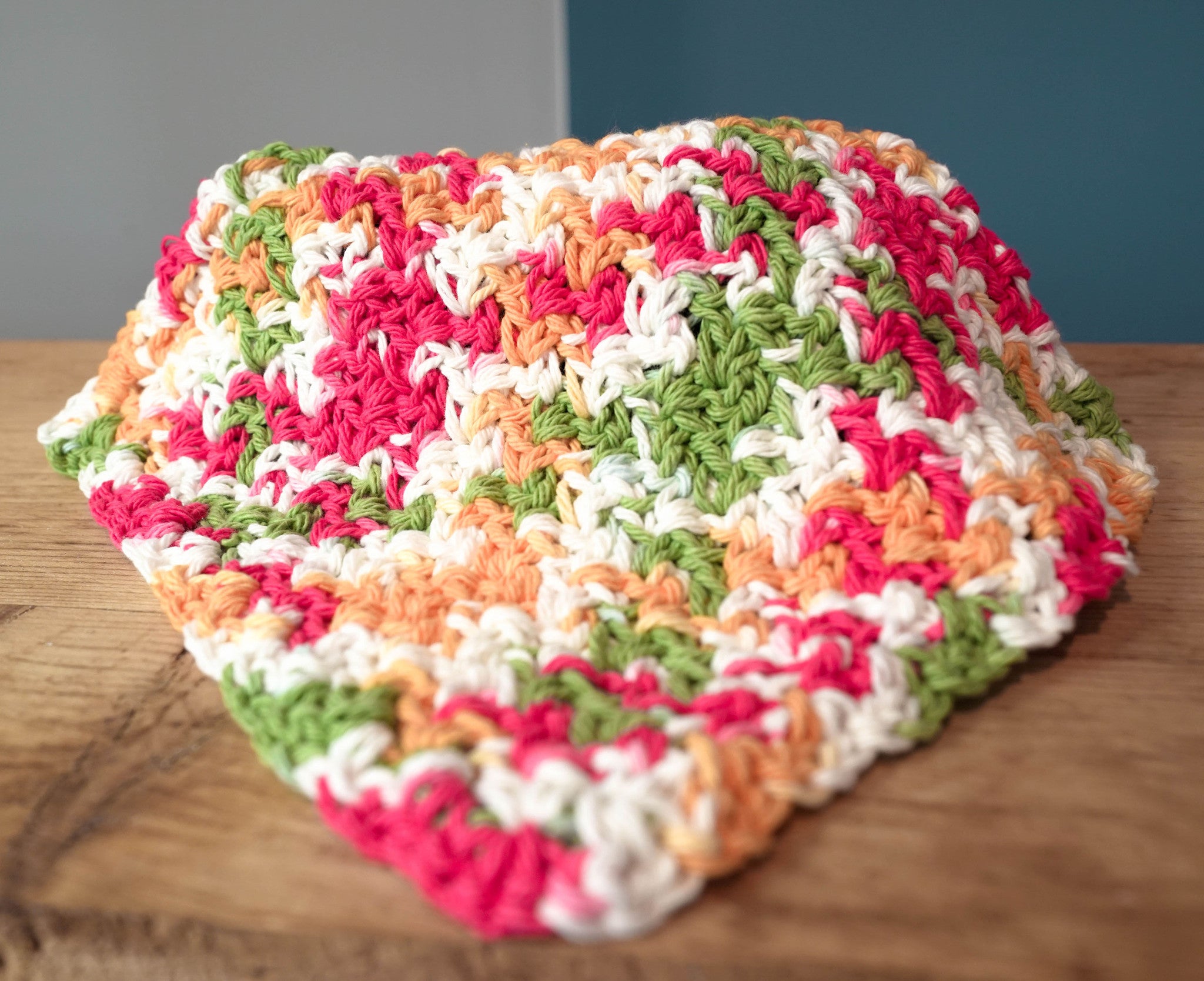 Handmade Cotton Washcloth-Bath Accessory-ellënoire body, bath fragrance & curly hair