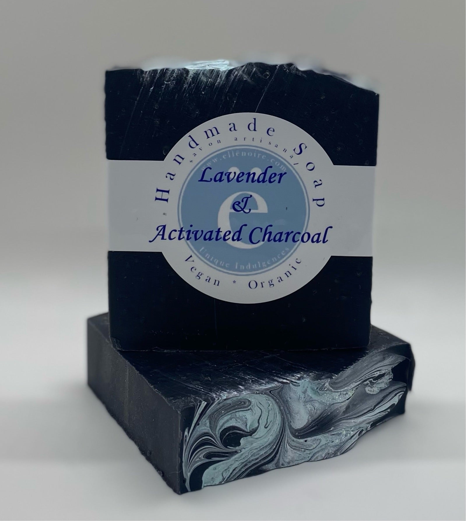 Handmade Soap with Lavender and Activated Charcoal-Soap-ellënoire body, bath fragrance & curly hair