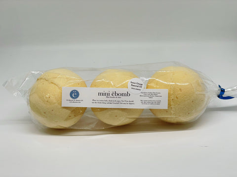 ellenoire mini "ëbomb" Bath Bombs (3 pack) - Sweet Orange-Bath Products-ellënoire body, bath fragrance & curly hair