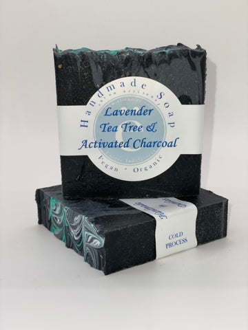 ellënoire Handmade Soap with Lavender Tea Tree & Activated Charcoal - PRE-ORDER NOW!-Face Products-ellënoire body, bath fragrance & curly hair