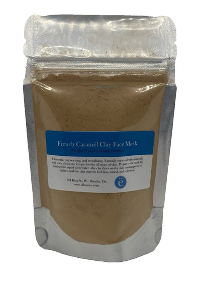 French Caramël Clay Face Mask-Face Products-ellënoire body, bath fragrance & curly hair